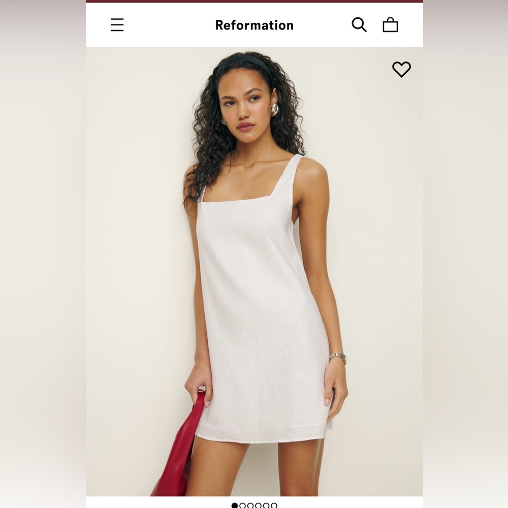 NWT Reformation Cami Linen Dress